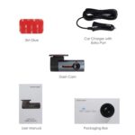 Auto Kamera WiFi FULL HD 1080P DVR 300°Bewegliches Objektiv Nachtsicht, G-Sensor, WDR, Loop-Aufnahme, Parkmonitor – Bild 7