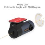 Auto Kamera WiFi FULL HD 1080P DVR 300°Bewegliches Objektiv Nachtsicht, G-Sensor, WDR, Loop-Aufnahme, Parkmonitor – Bild 9