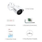 IP-Kamera PoE 2MP HD IP66 Wetterfester Aussen/Innen-Infrarot-Nachtsicht-Sicherheits-Videoüberwachung SD-Kartensteckplatz