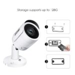 IP-Kamera PoE 2MP HD IP66 Wetterfester Aussen/Innen-Infrarot-Nachtsicht-Sicherheits-Videoüberwachung SD-Kartensteckplatz