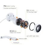 IP-Kamera PoE 2MP HD IP66 Wetterfester Aussen/Innen-Infrarot-Nachtsicht-Sicherheits-Videoüberwachung SD-Kartensteckplatz