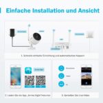 Full HD Wireless Audio Video NVR Haus Überwachungskamera System mit 2 Aussen/Innen 1080P Kameras, Funk Überwachungssystem, Zwei-Wege-Audio, PIR Bewegungsmelder, TF-Slot bis 128G – Bild 3