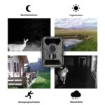 Full HD Profi Outdoor Wildkamera  mit Nachtsicht 100° Weitwinkel 12 MP  Wasserdicht  0,4 Sekunden Auslösezeit, Bewegungsmelder – Bild 3