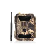 3G Wildkamera mit Gratis SIM-Karte sendefähig (GPRS, GSM, UMTS / 3G) 100° Weitwinkel, Ultra Schnellen, 100% Wasserdicht, Freeze Technologie, 32GB Speicherkarte, 12 Batterien, APP Steuerung