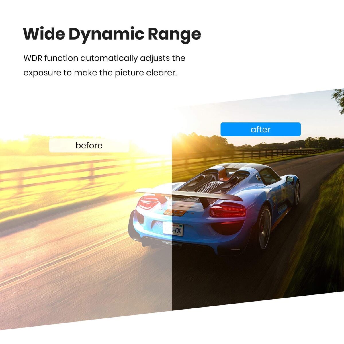 Dashcam Auto Vorne und Hinten mit eingebautem GPS, FHD 1080P Dual Dashcam mit Infrarot Nachtsicht, Autokamera mit WDR, Parküberwachung, G-Sensor, Notfallaufnahme, Loop-Aufnahme – Bild 7