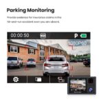 Dashcam Auto Vorne und Hinten mit eingebautem GPS, FHD 1080P Dual Dashcam mit Infrarot Nachtsicht, Autokamera mit WDR, Parküberwachung, G-Sensor, Notfallaufnahme, Loop-Aufnahme – Bild 5