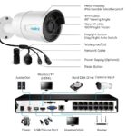 5MP 16 Kanal  Überwachungskamera Set mit 8X 5MP PoE kamera  Wasserfeste und 16CH NVR 3TB HDD Überwachungssystem für Haus, Innen, Aussen Sicherheit – Bild 2