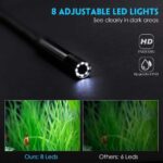 Endoskopkamera WiFi, Kabelloses Handy Endoskop Kamera 1080P HD 2.0 MP, Inspektionskamera IP68 wasserdichte mit 8 LED Licht, 50cm Brennweite Boreskop für Android iPhone IOS – Bild 3