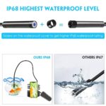 Endoskopkamera WiFi, Kabelloses Handy Endoskop Kamera 1080P HD 2.0 MP, Inspektionskamera IP68 wasserdichte mit 8 LED Licht, 50cm Brennweite Boreskop für Android iPhone IOS – Bild 7