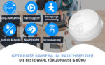 Rauchmelder mit Kamera – HD WLAN Überwachung, Bewegungserkennung & Nachtsicht – Bild 6