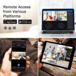 WLAN Kamera Überwachungskamera HD 1080P IP Kamera mit Bewegungserkennung Nachtsicht 2 Wege Audio Home Kamera unterstützt Fernalarm und Mobile App Kontrolle – Bild 8