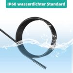 Endoskopkamera Inspektionskamera, Halbsteife Kabel 2.0 Megapixel 1200P HD IP68 Wasserdichtes für Android,IOS – Bild 6