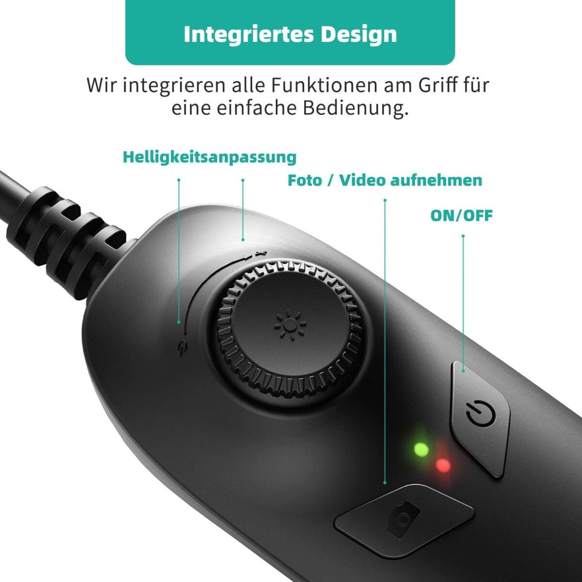 Endoskopkamera Inspektionskamera, Halbsteife Kabel 2.0 Megapixel 1200P HD IP68 Wasserdichtes für Android,IOS – Bild 7