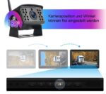 Kabellose Digital Rückfahrkamera, Einparkhilfe mit 7" LCD-Monitor Wasserdicht IP68,  28IR LEDs Nachtsicht für Anhänger, Bus, LKW, Pferdeanhänger, Schulbus VK-C VKX77 – Bild 6