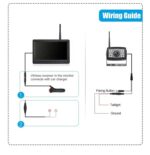 Kabellose Digital Rückfahrkamera, Einparkhilfe mit 7" LCD-Monitor Wasserdicht IP68,  28IR LEDs Nachtsicht für Anhänger, Bus, LKW, Pferdeanhänger, Schulbus VK-C VKX77 – Bild 5