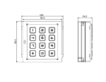 Hikvision DS-KD-KP Video Intercom Tastatur – Bild 3