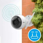Ezviz C3WN Überwachungskamera aussen/Innen Nachtsicht, Doppelte Externe WLAN-Antennen, High-DB-Lautsprecher, IP66, Cloud-Service, – Bild 2