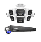 Annke 4K Überwachungskamera Bullet 8er Set, + 16 Kanal PoE NVR + 4TB Festplatte