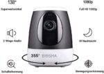 Überwachungskamera Schwenkbar mit Bewegungsmelder, Zwei-Wege-Audio, Nachtsicht, Türsensor, mobile App-Steuerung – Bild 3