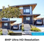 4K Überwachungskamera Set , mit 4X 8Megapixel PoE Kamera + 2TB HDD NVR für 24/7 Aufnahme, IP66 Wetterfest, 30 Meter Nachtsicht mit Audio – Bild 2