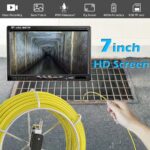 Rohr-Inspektionskamera 30M, Professionelle Kanalkamera mit 7" LCD Monitor – Bild 2