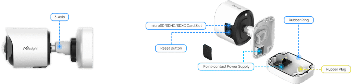 Milesight MS-C8165-PE – 8MP AI Panoramic Bullet Netzwerkkamera – Bild 4