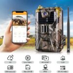 Wildkamera mit SIM Karte, 4G Live-Übertragung 4k, Gratis 32GB Speicherkarte,  APP Steuerung und Gratis Sim-Karte – Bild 2