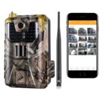 Wildkamera mit SIM Karte, 4G Live-Übertragung 4k, Gratis 32GB Speicherkarte,  APP Steuerung und Gratis Sim-Karte