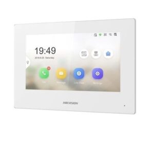 Hikvision DS-KH6320-WTE1-W IP Video Innenstation 7-Zoll-Touchscreen weiss