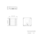 Hikvision DS-KD-KK 6-fach Klingelmodul Name-Tag Einheit – Bild 3