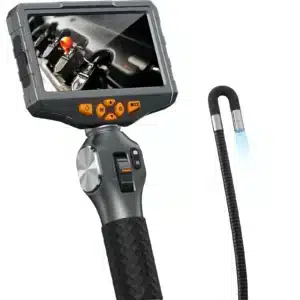 Endoskopkamera, 210° Drehbar mit Licht 8.5mm, 5.0 Zoll LCD-Bildschirm, 32 GB TF-Karte und 1.55M halbstarrem Kabel