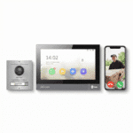 Smarte Hikvision Video-Türklingel: Edelstahl-Set für 1-Familienhaus mit App-Steuerung & PoE"