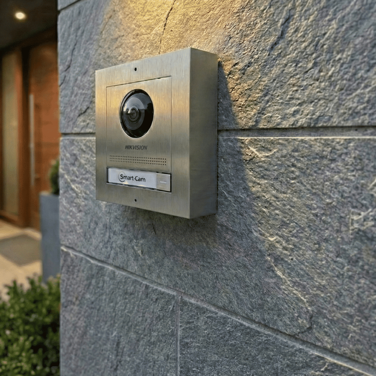 Smarte Hikvision Video-Türklingel: Edelstahl-Set für 1-Familienhaus mit App-Steuerung & PoE" – Bild 4