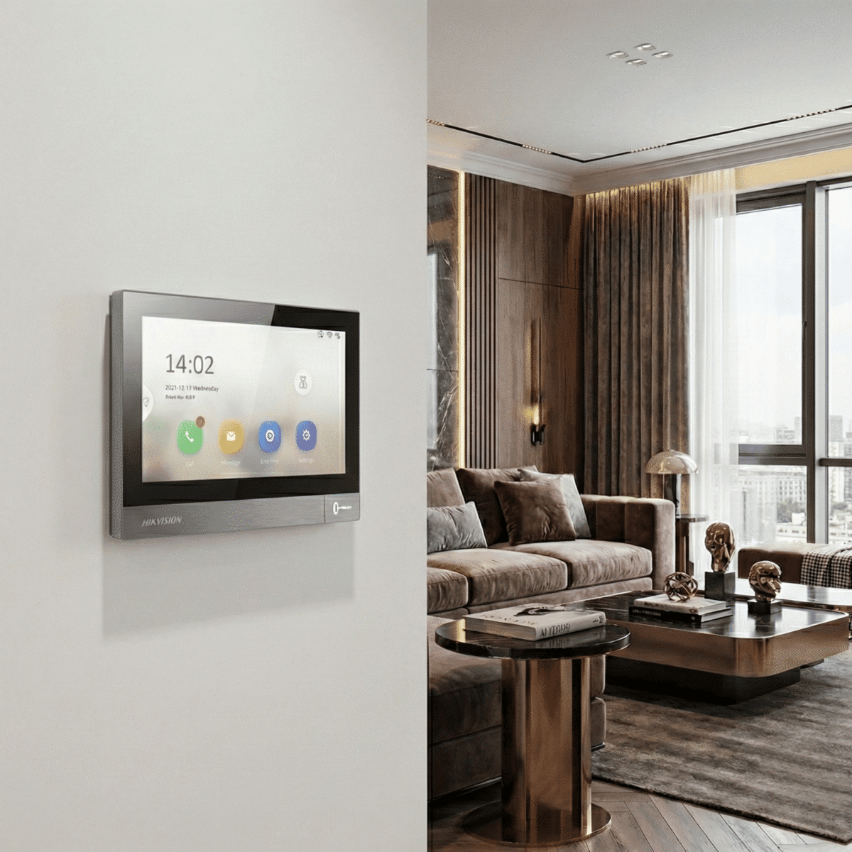Smarte Hikvision Video-Türklingel: Edelstahl-Set für 1-Familienhaus mit App-Steuerung & PoE" – Bild 3