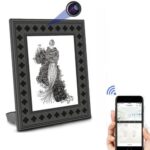 Bilderrahmen mit Wifi-Kamera sehr gut getarntet , mit Nachtsicht, 2 Jahre Stand-by , Extrem lange Akkulaufzeit 10.000 mAh Kapazität, Fernzugriff via APP