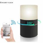 Nachtlampe 330° Wlan kamera 2,0-Megapixel mit Bewegungsmelder /Mikrofon/Zwei-Wege-Audio/ Kamera linse nicht sichtbar, Fernzugriff via App