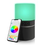 Nachtlampe 330° Wlan kamera 2,0-Megapixel mit Bewegungsmelder /Mikrofon/Zwei-Wege-Audio/ Kamera linse  nicht sichtbar, Fernzugriff via App – Bild 2