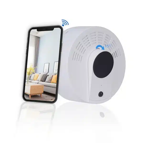 Unauffällige WiFi Überwachungskamera im Rauchmelder-Design – Live-Zugriff per App