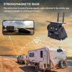 WiFi Solar Rückfahrkamera – Kabellos, Magnetisch, Wiederaufladbar (10.000 mAh), 1080P HD für LKW, Wohnmobil, Anhänger & Auto – DVR-Aufzeichnung, Nachtsicht, IP68 Wasserdicht – Bild 5