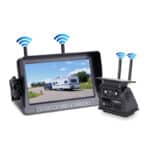 HD Kabelloses Rückfahrsystem mit Solarladung & IPS-Monitor für Anhänger und Nutzfahrzeuge (Modell: VK-TB703+MB72)