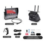 HD Kabelloses Rückfahrsystem mit Solarladung & IPS-Monitor für Anhänger und Nutzfahrzeuge (Modell: VK-TB703+MB72) – Bild 5