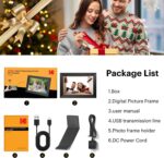 Digitaler Bilderrahmen mit versteckter Kamera – 128 GB Speicher, WLAN & Bewegungserkennung – Bild 2