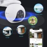 EZVIZ 2K⁺ Dreifachobjektiv Überwachungskamera Aussen/Innen, PTZ WLAN Kamera mit 30m Farbnachtsicht, KI Personen-/Fahrzeugerkennung, Auto-Tracking und aktive Verteidigung, – Bild 9