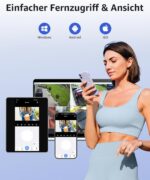 ANNKE 4K Funk Überwachungskamera Set für Aussen/Innen , 16CH mit 4X 8MP Kamera und 2TB HDD – Bild 9