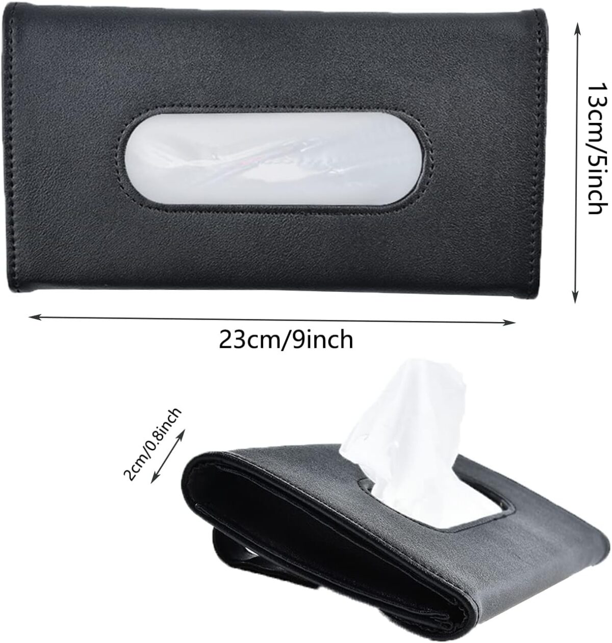 PU Leder Auto Taschentuchbox mit integrierter Mini Kamera – Bild 3