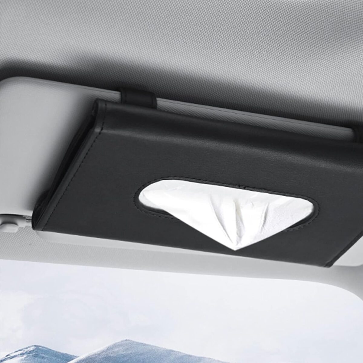 PU Leder Auto Taschentuchbox mit integrierter Mini Kamera – Bild 4