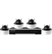 Hikvision Funk-Überwachungsset 4 MP – 4 WLAN-Dome-Kameras + 8-Kanal-WLAN-NVR (1 TB)
