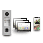 Exklusive Video-Türsprechanlage (3-Familienhaus) – Hikvision Komplett-Set mit Fingerprint