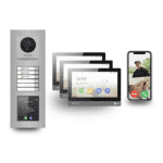 Premium Video-Türsprechanlage (3-Familienhaus) – Hikvision Komplett-Set mit RFID-Zutritt