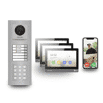 Premium Video-Türsprechanlage (3-Familienhaus) – Hikvision Komplett-Set mit Zahlencode
